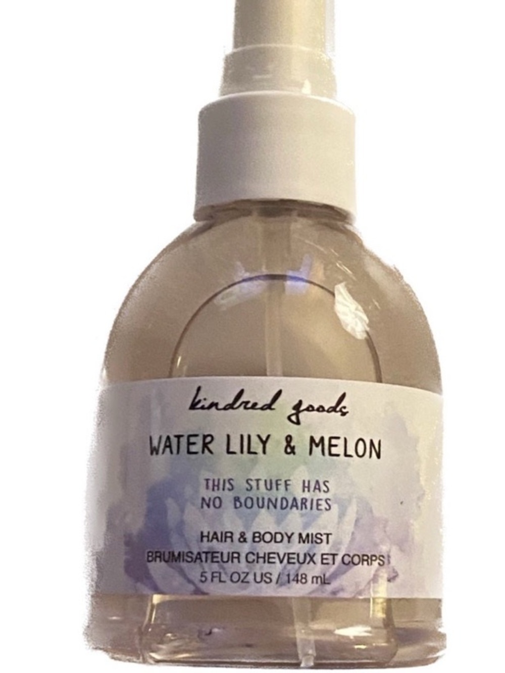 Kindred Goods Water Lily & Melon Hair & Body Mist Spray 5 Fl Oz